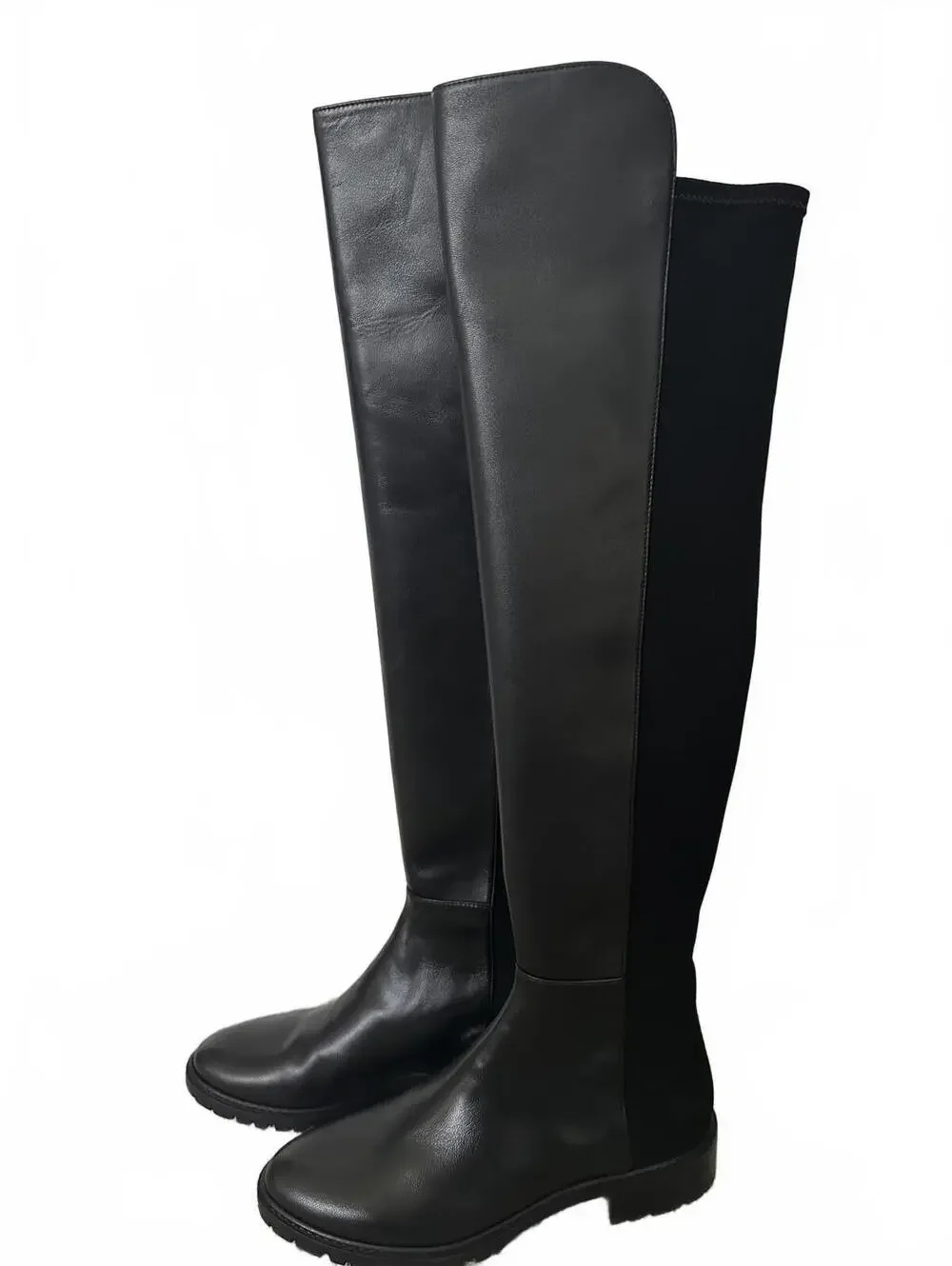Stuart Weitzman City Over-the-Knee OTK Boots Nappa Leather/Black Size 7/37.5 EU